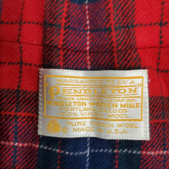 Vintage Pendleton Tartan Plaid Blazer, Jacket, Virgin Wool, Fully Lined sz 14 - Picture 5 of 12